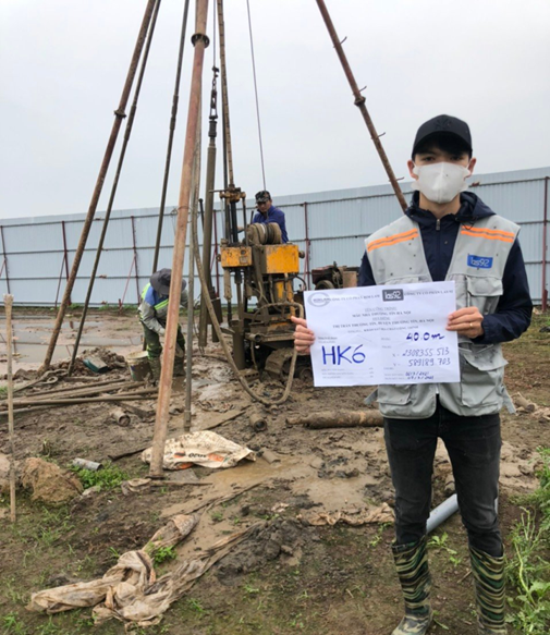 HÌNH ẢNH THÍ NGHIỆM KHOAN KHẢO SÁT ĐỊA CHẤT