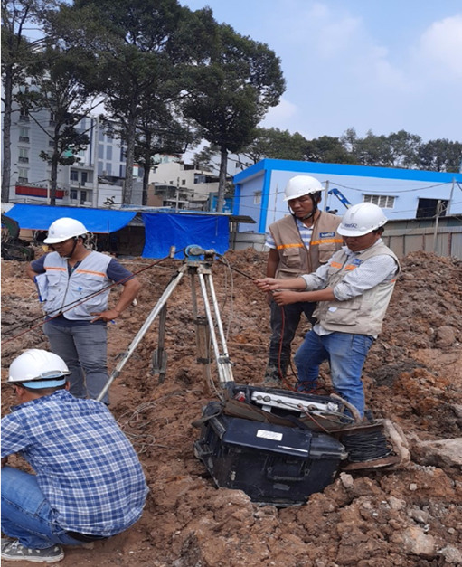 HÌNH ẢNH THÍ NGHIỆM SIÊU ÂM CỌC KHOAN NHỒI – TƯỜNG VÂY